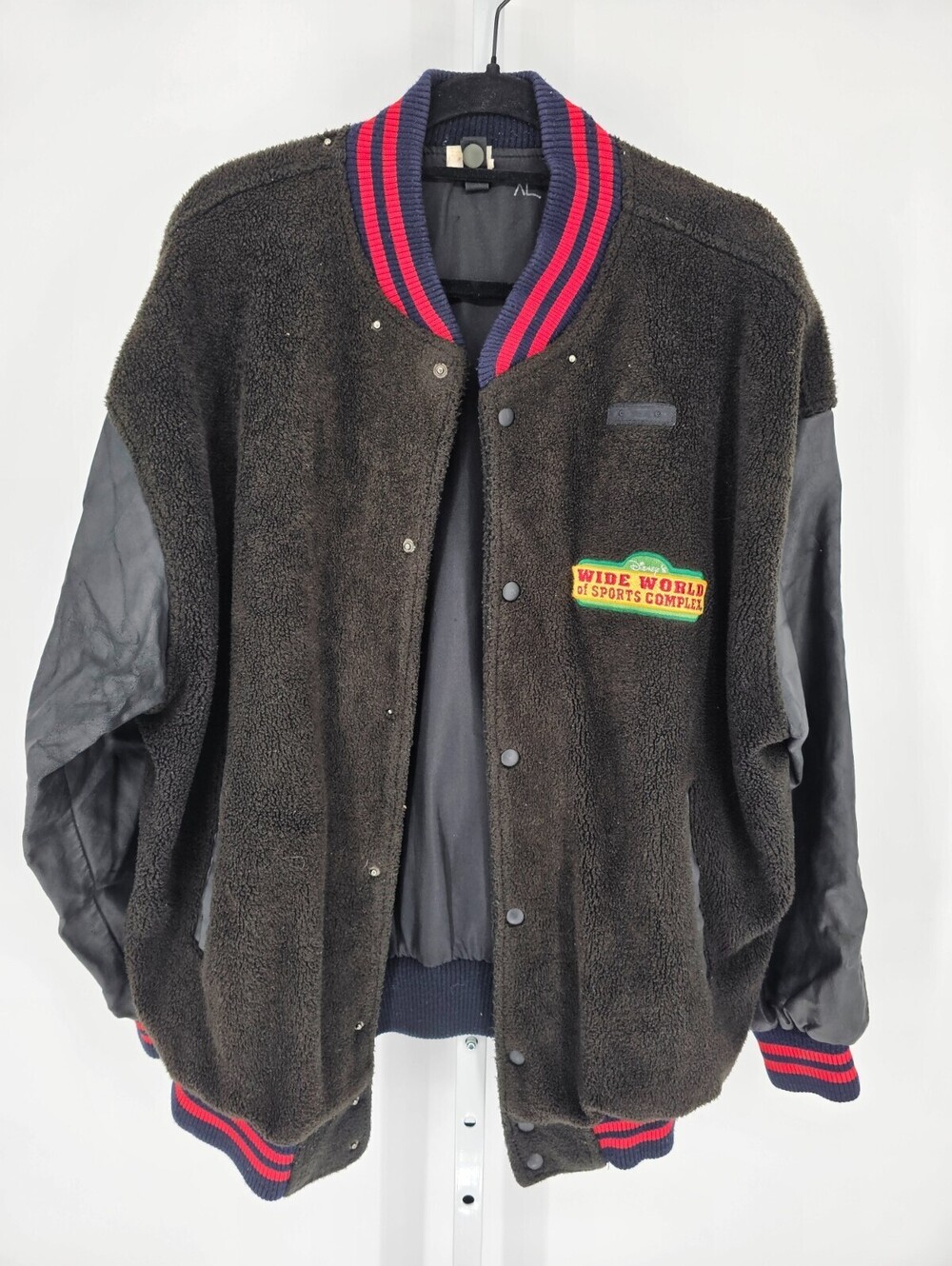 RARE Vtg Disney Wide World of Sports Complex Letterman Style Jacket Sz XL